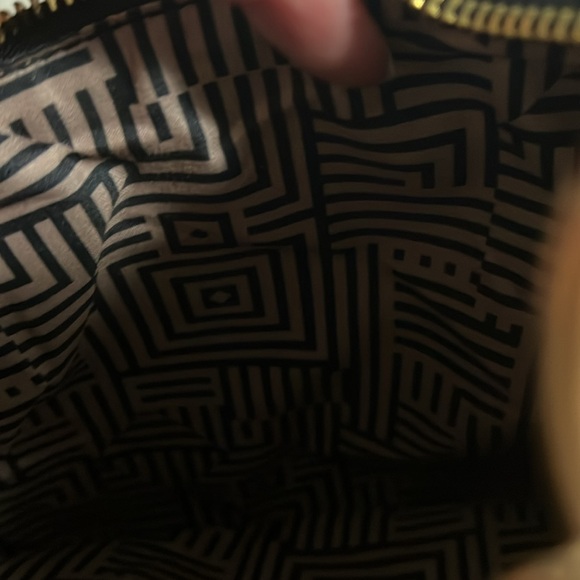 Black Leather saddle bag pearl strap leather strap removable dimensions in photo - Picture 7 of 7